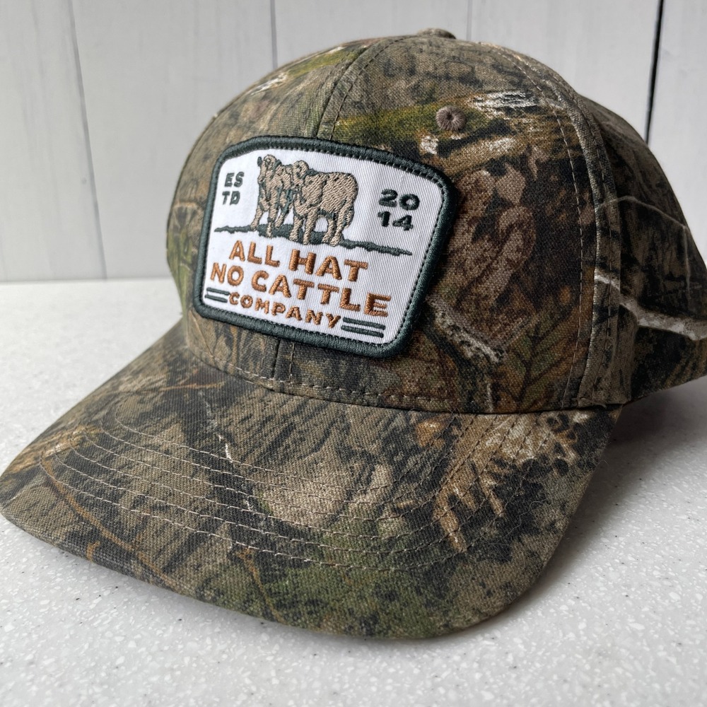 Sendero Provisions Co All Hat No Cattle Mossy Oak Camo Snapback Hat Mens Green
